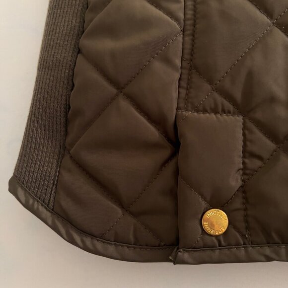 Adrienne Vittadini Dark Olive Green Puffer Vest - Picture 5 of 7